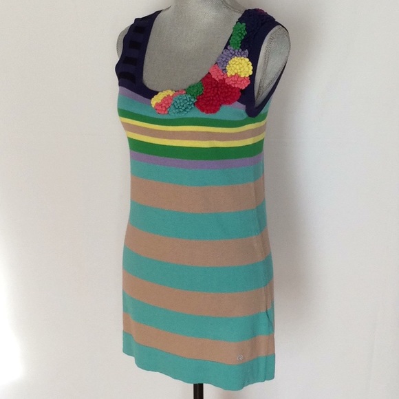 ESCADA Multicolored  Sleeveless Mini 👗  Dress. - Picture 4 of 7